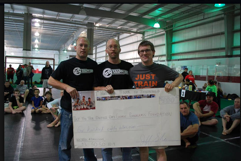 We even made a giant novelty check!